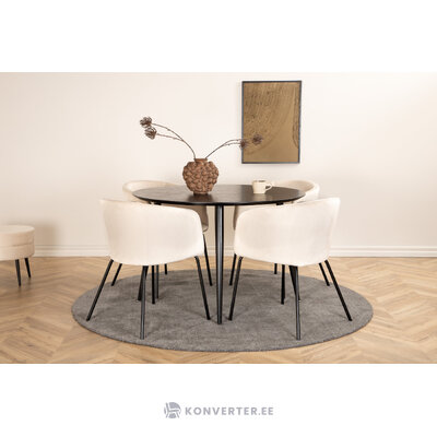 Round dining set (dip, berit)