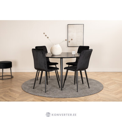 Round dining set (dipp, windu)