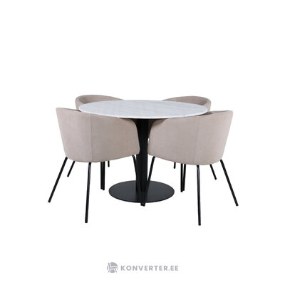 Round dining set (estelle, berit)