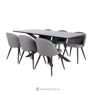 Rectangular dining set (piazza, velvet)