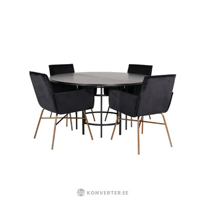 Round dining set (copenhagen, petra)