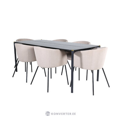 Rectangular dining set (pelle, berit)