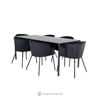 Rectangular dining set (pelle, berit)