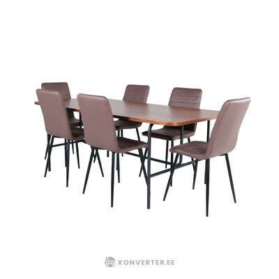 Rectangular dining set (uno, windu)