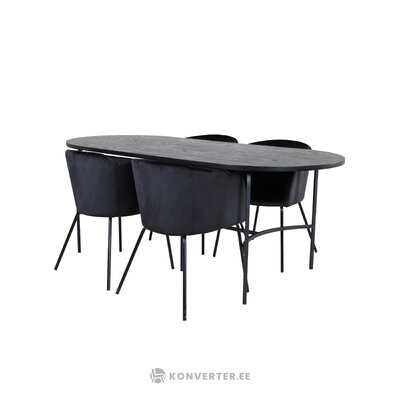 Oval dining set (skate, berit)