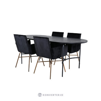 Oval dining set (skate, petra)