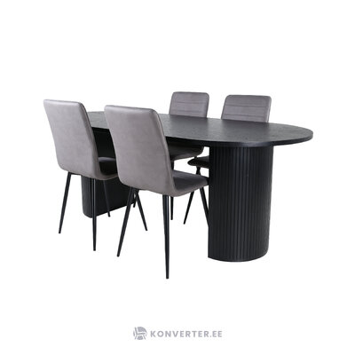 Oval dining set (bianca, windu)