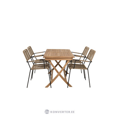 Rectangular dining set (kenya, lindos)
