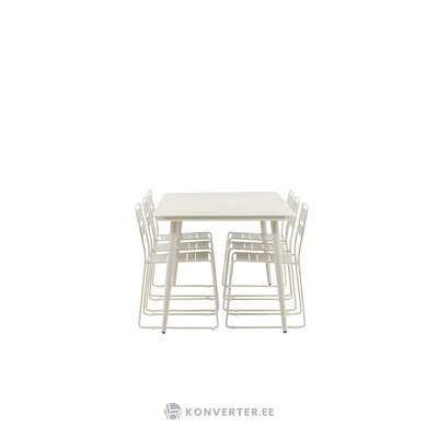 Rectangular dining set (linen, linen)
