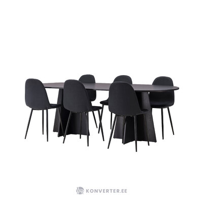 Rectangular dining set (bootcut oval, polar)