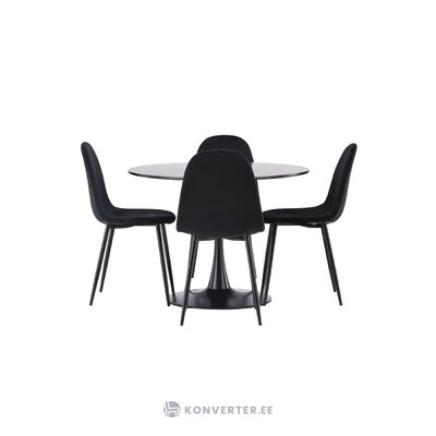 Round dining set (glade, polar)