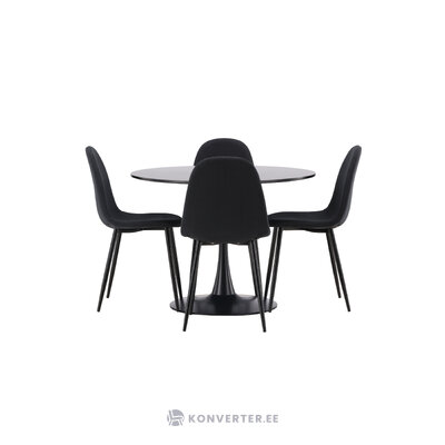 Round dining set (glade, polar)