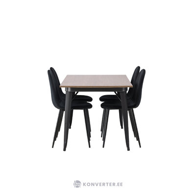 Rectangular dining set (tempe, polar)