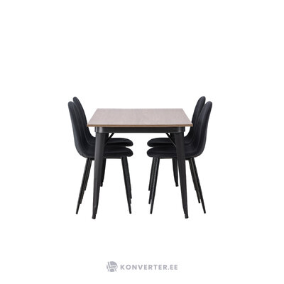 Rectangular dining set (tempe, polar)