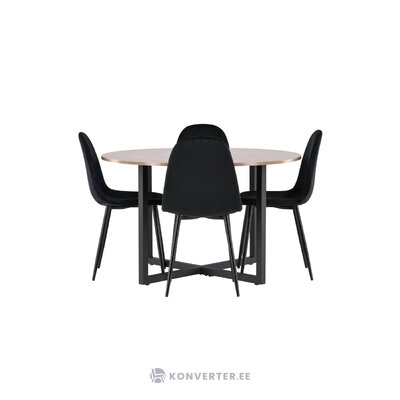 Round dining set (durango, polar)