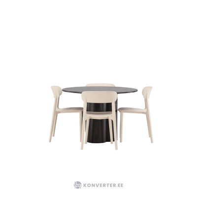 Round dining set (olivia, åstol)