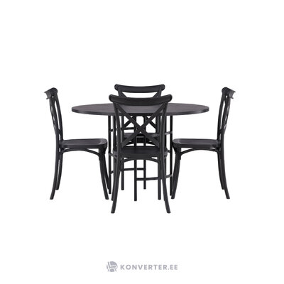 Round dining set (copenhagen, crosett)