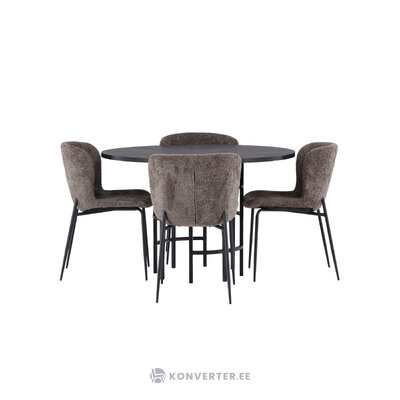 Round dining set (copenhagen, modesto)