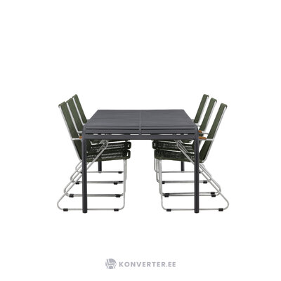 Rectangular dining set (borneo, bois)