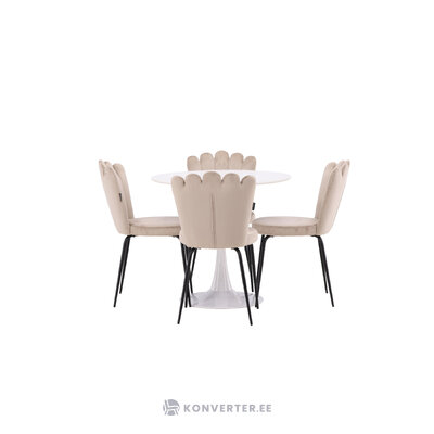 Round dining set (hamden, limhamn)