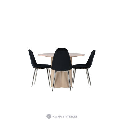 Round dining set (polar)