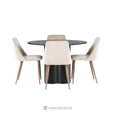 Round dining set (night)