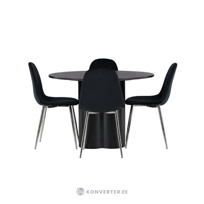 Round dining set (polar)