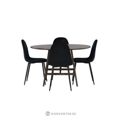 Round dining set (polar)