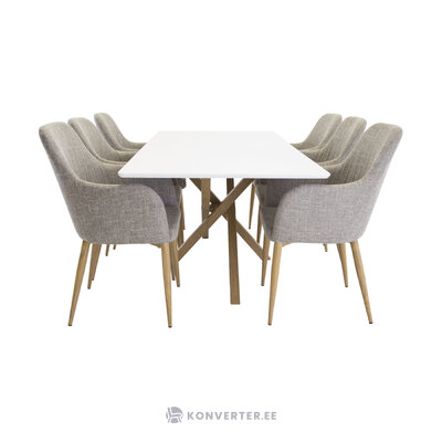 Rectangular dining set (piazza, comfort)