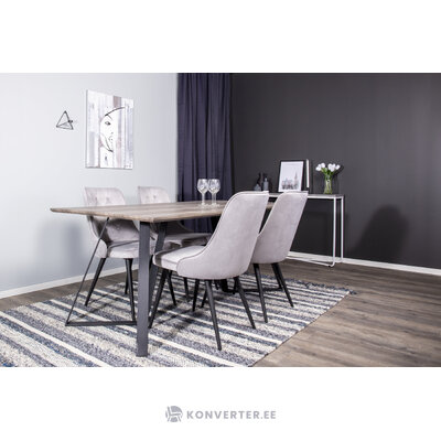 Rectangular dining set (marina, velvet deluxe)