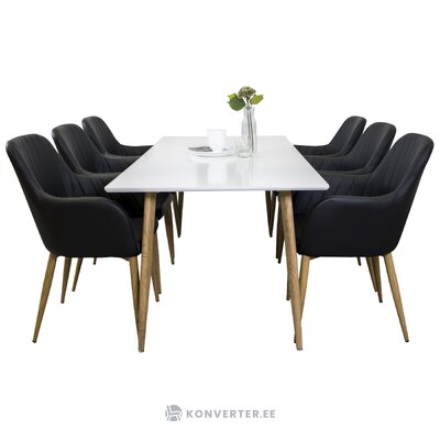 Rectangular dining set (polar, comfort)