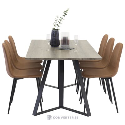 Rectangular dining set (marina, polar)