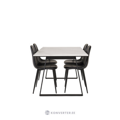 Rectangular dining set (estelle, polar)