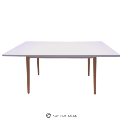 Balts pusdienu galds (160x90)