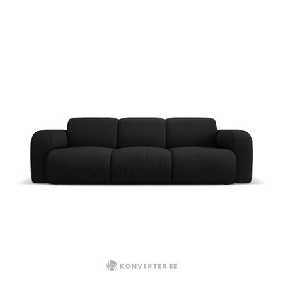 Dīvāns &#39;lola&#39; melns, strukturēts audums