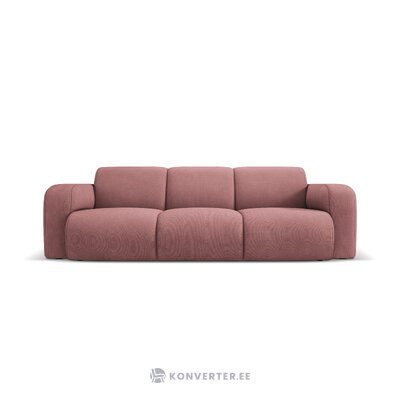 Dīvāns &#39;lola&#39; rozā, strukturēts audums