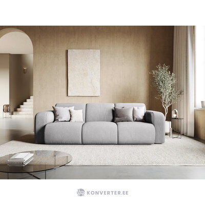 Sofa &#39;lola&#39; šviesiai pilka, struktūrinio audinio