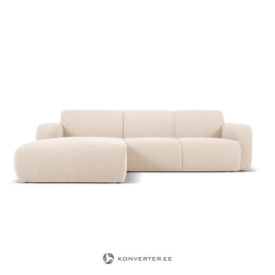 Corner sofa &#39;lola&#39; beige, boucle, left