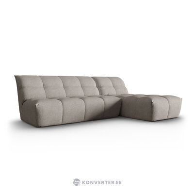 Модульный угловой диван &#39;frigga&#39; светло-серый 2, шенилл, лучше