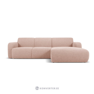 Corner sofa &#39;lola&#39; pink, boucle, better