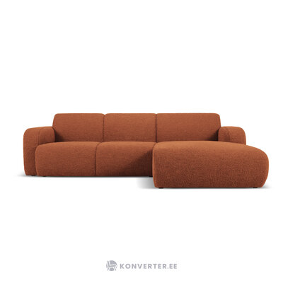 Corner sofa &#39;lola&#39; brown, boucle, better