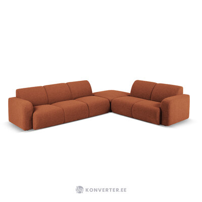 Corner sofa &#39;lola&#39; brown, boucle, better