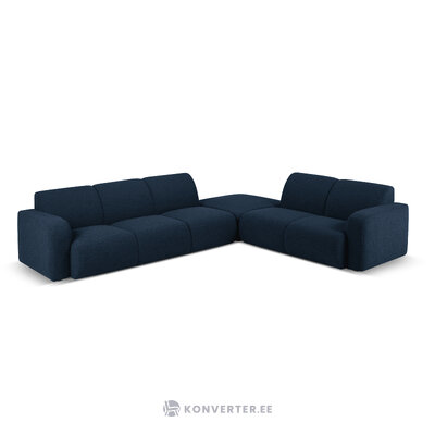 Corner sofa &quot;lola&quot; dark blue, boucle, better