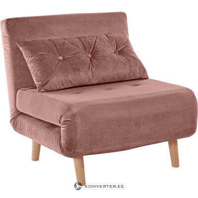 Pink armchair bed