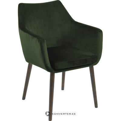 Dark green velvet armchair nora (actona)