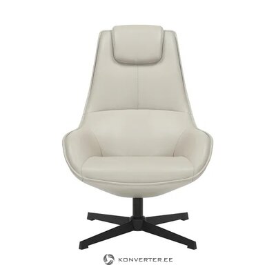 Light Grey Swivel Armchair Adric