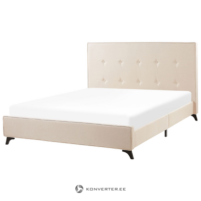 Smėlio spalvos lova (ambasadorius) 140x200