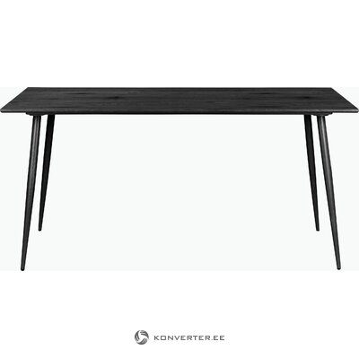 Musta ruokapöytä (120cm) (eadwine)