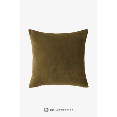 Olive Green Velvet Pillowcase (Celina) 50x50