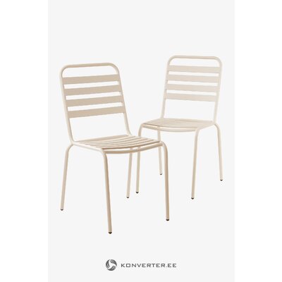 White garden chair (ecru) 2 pieces whole